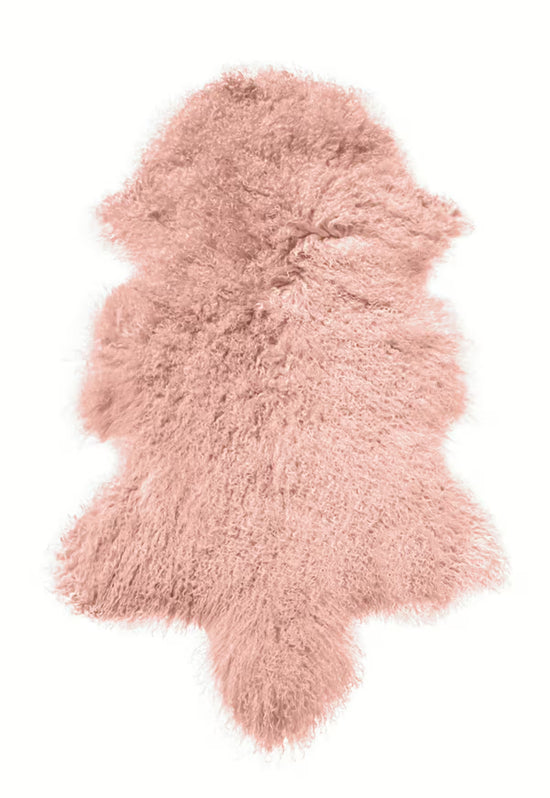 Lammfell Tibet Rosa