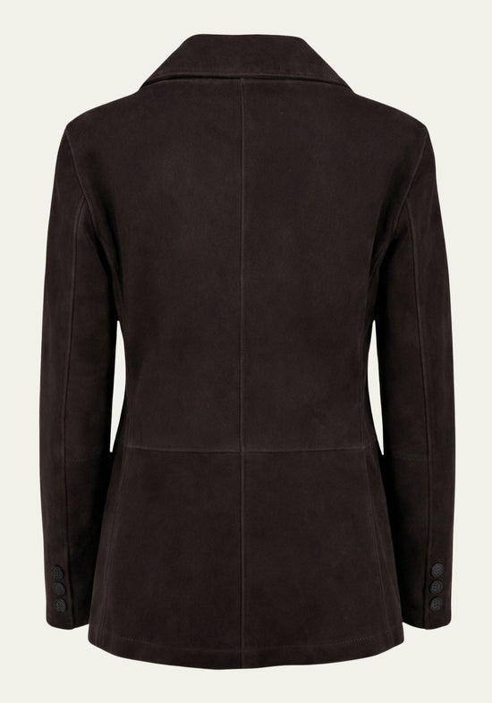 Blazer aus Veloursleder