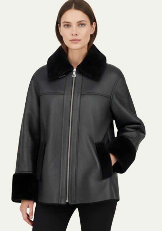 Shearling Lammfelljacke – Schlichte Eleganz mit Charakter