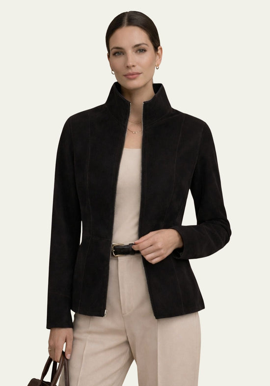 Reversible Jacke aus Leder