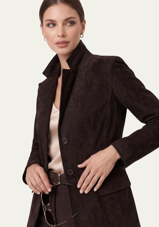 Jacket aus Veloursleder