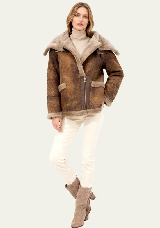 Shearling Bomberjacke – sportlich, warm, authentisch