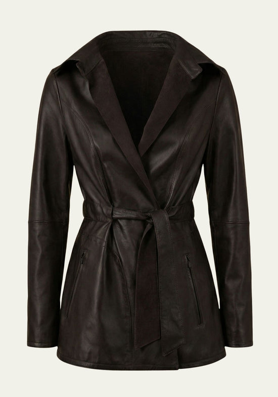 Wendejacke aus Velour in Couture-Stil