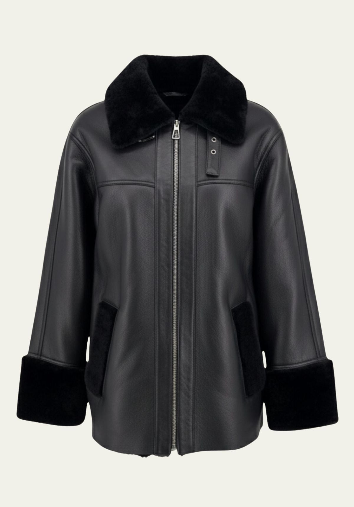 Shearling Lammfelljacke – Schlichte Eleganz mit Charakter