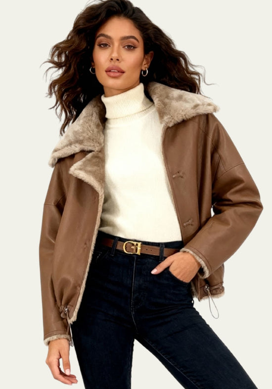 Shearling Lammfell Wendejacke Modell