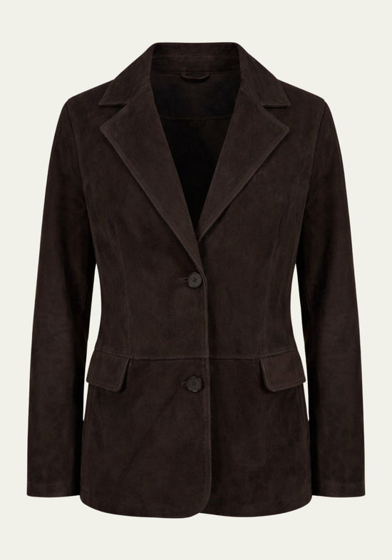 Blazer aus Veloursleder