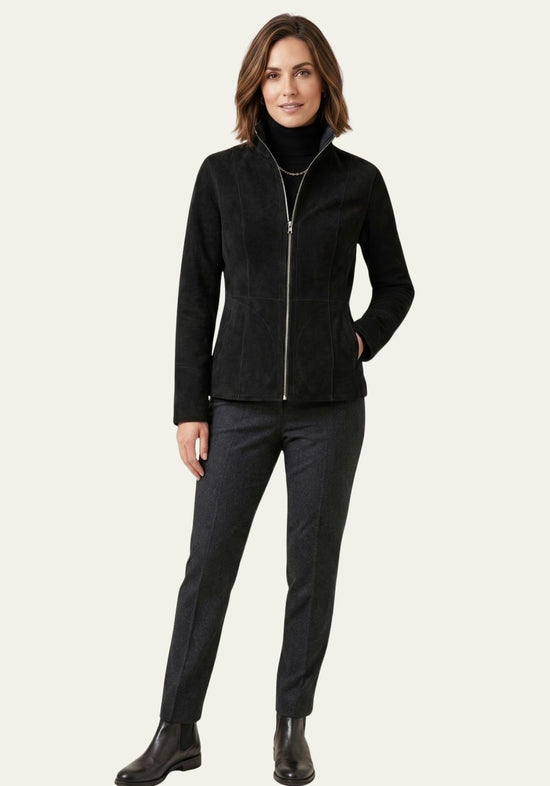 Reversible Jacke aus Leder