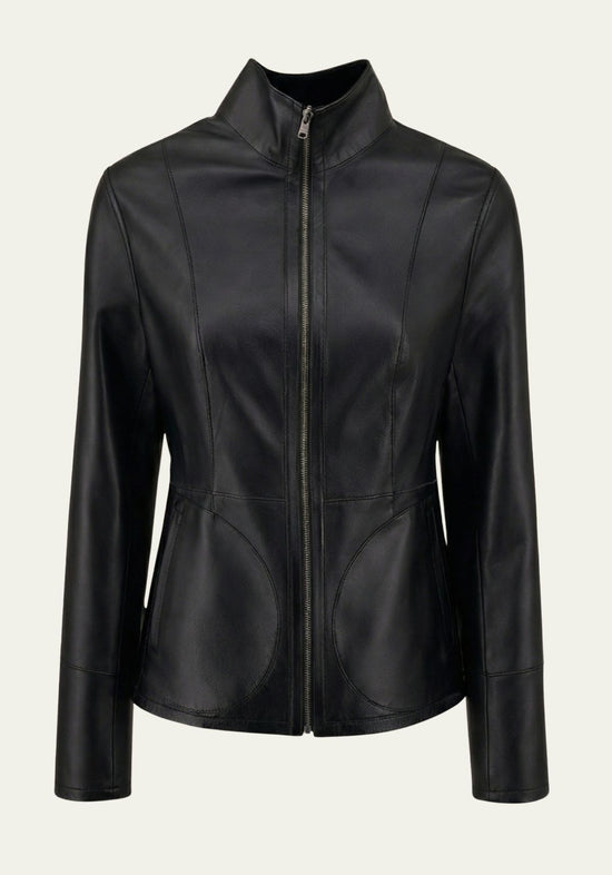 Reversible Jacke aus Leder