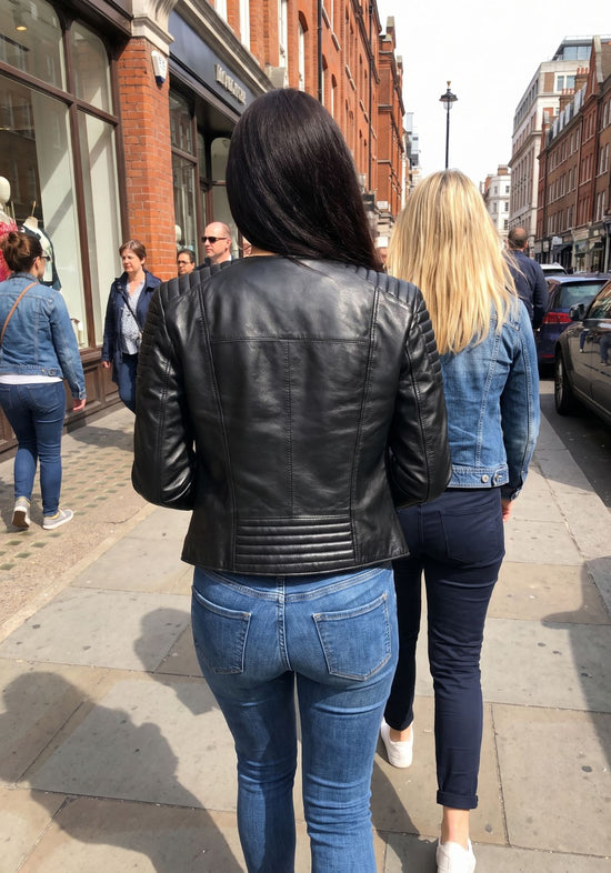 Damen Lederjacke aus Lammnappa