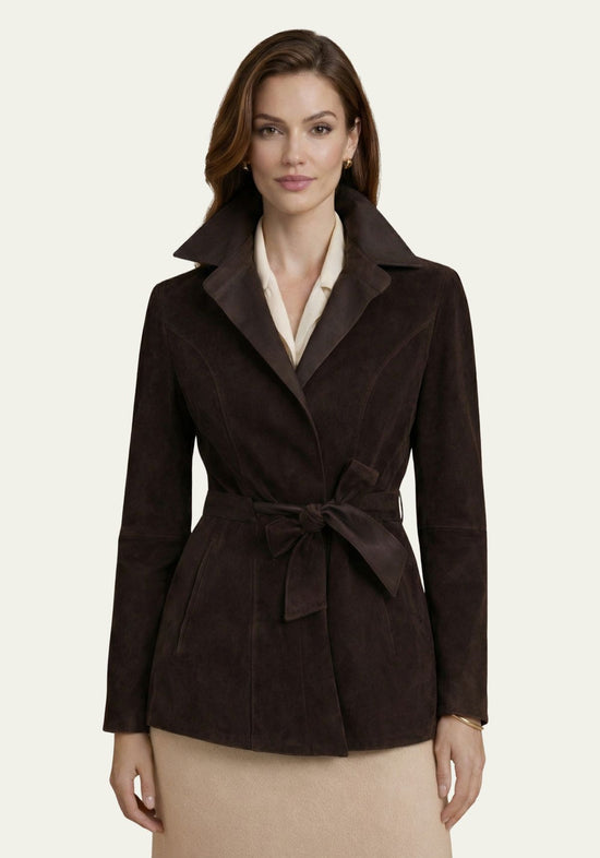 Wendejacke aus Velour in Couture-Stil