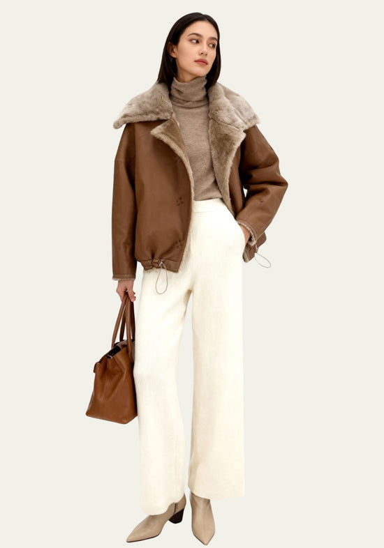 Shearling Lammfell Wendejacke Modell