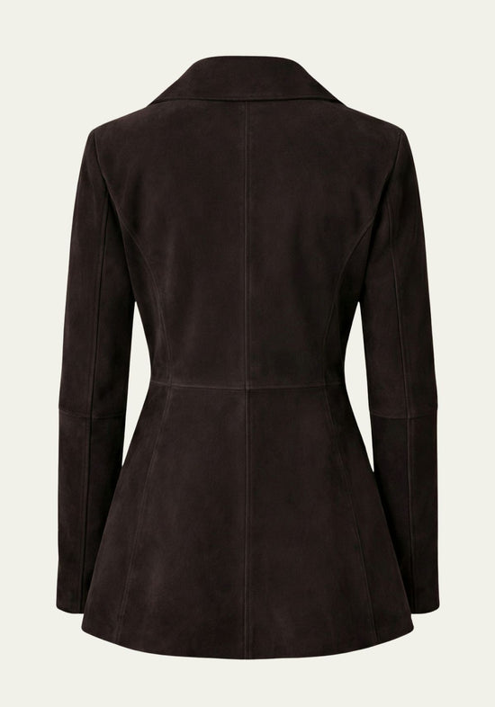 Wendejacke aus Velour in Couture-Stil