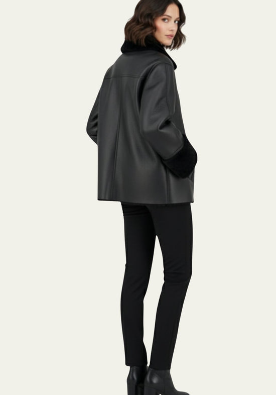 Shearling Lammfelljacke – Schlichte Eleganz mit Charakter