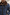 Herren Merino Lammfell Bomberjacke  B16 in Blau