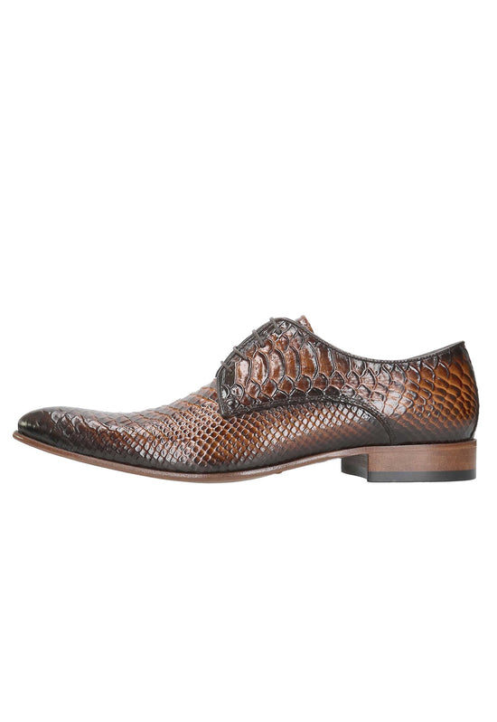 Męskie buty skórzane Fabio Model A328 brązowe