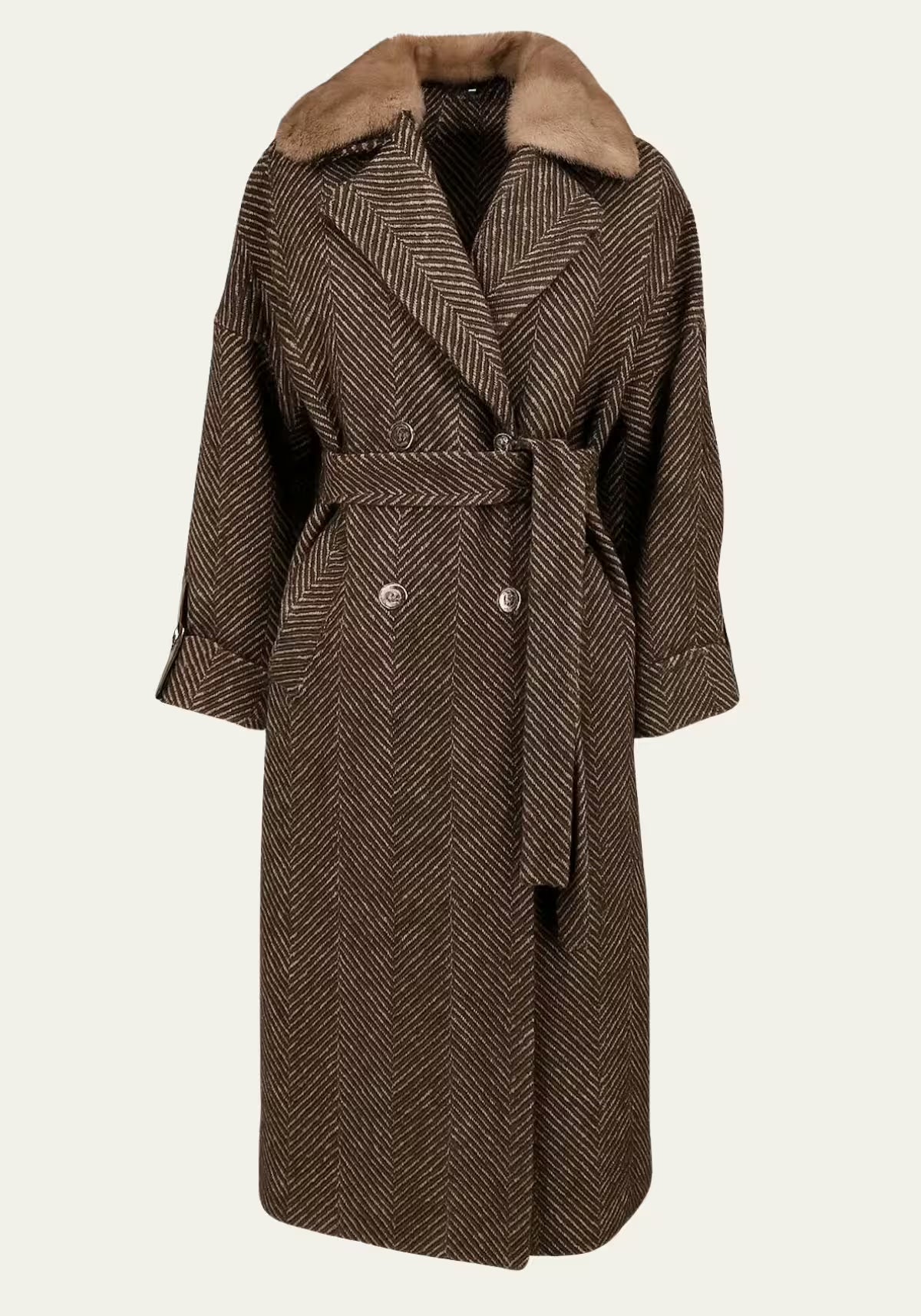 Mantel Clara - Eleganz in Kaschmir und Struktur