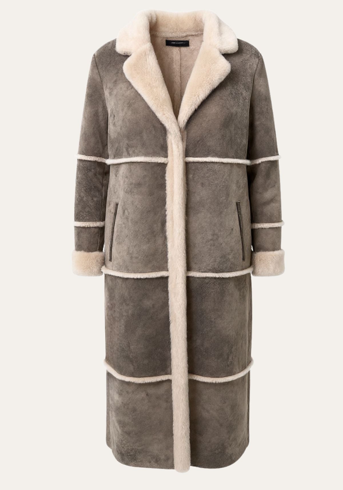 Damski kożuch Alina - Delikatne ciepło shearling w naturalnej finezji