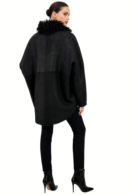 Shearling Jacke aus Lammfell mit stilvollem Curly Kragen