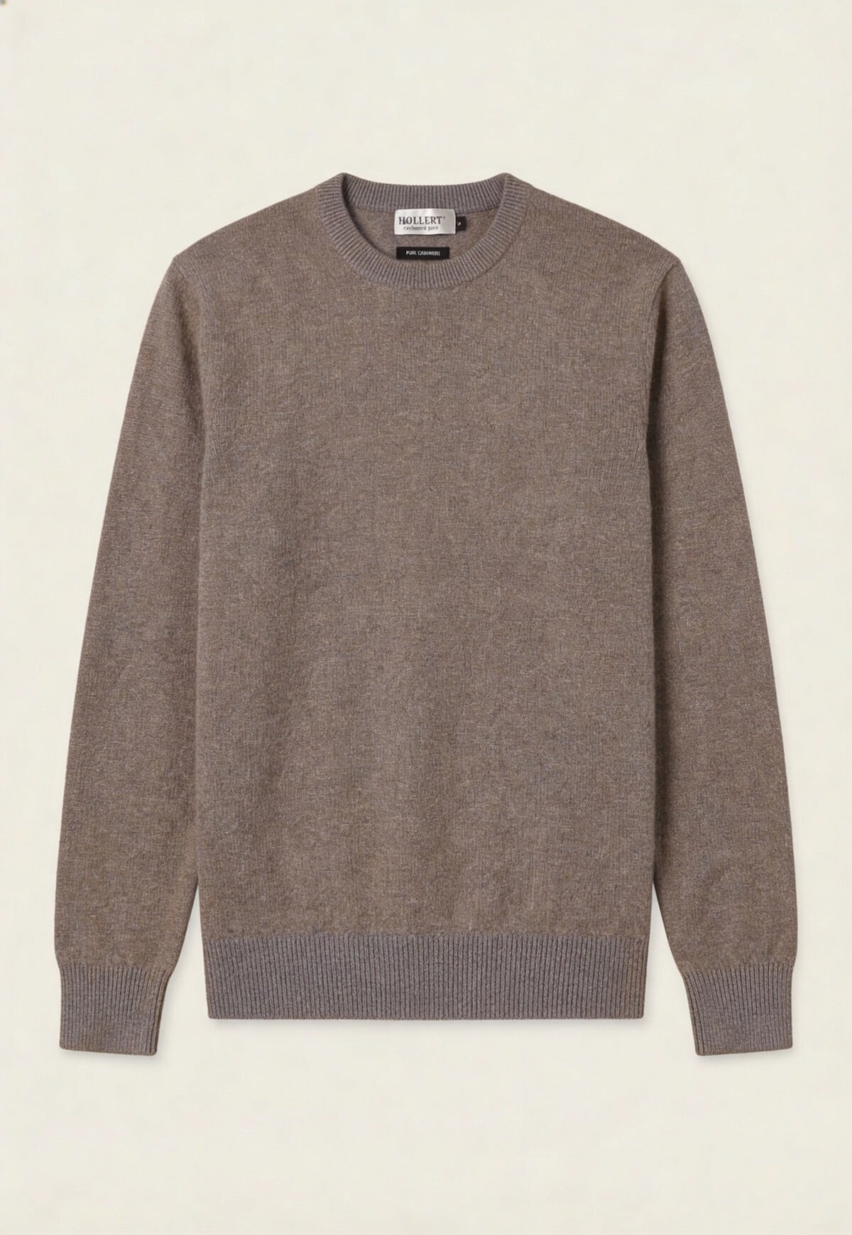 Sweter kaszmirowy Unisex Soft Taupe - Premium sweter wełniany