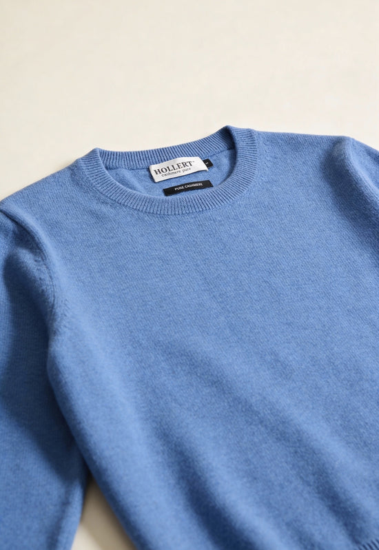 Sweter kaszmirowy Unisex jasnobłękitny