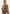 Damen-Poncho mit Fransen in warmem Camelton, One Size