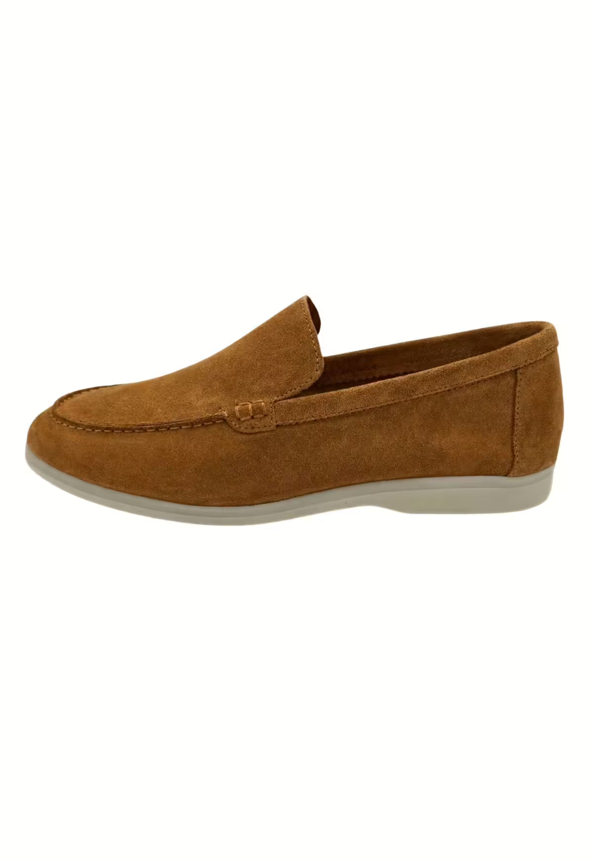 Herren Loafer aus Kalbsveloursleder in Whisky (HOL60)