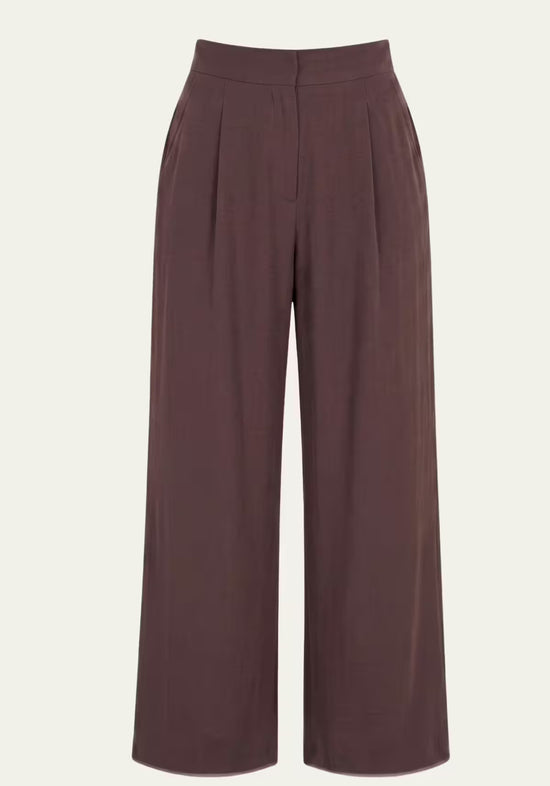 Koszula damska i spodnie damskie Pure Elegance – Coffee Brown