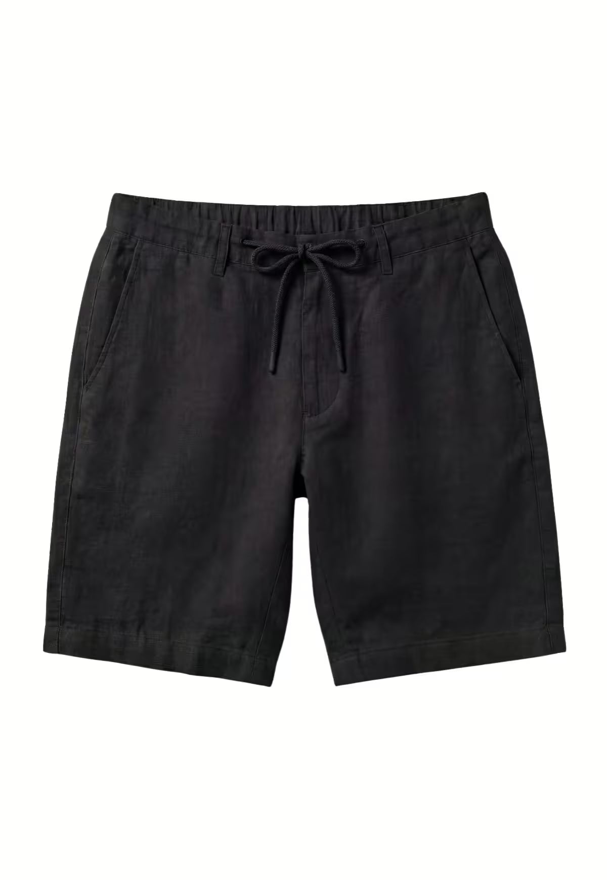 Leinen-Shorts in tiefem Schwarz aus reinem Leinen – natürliche Leichtigkeit