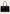 Damen-Henkeltasche Knitted aus Echtleder in Lackoptik Schwarz