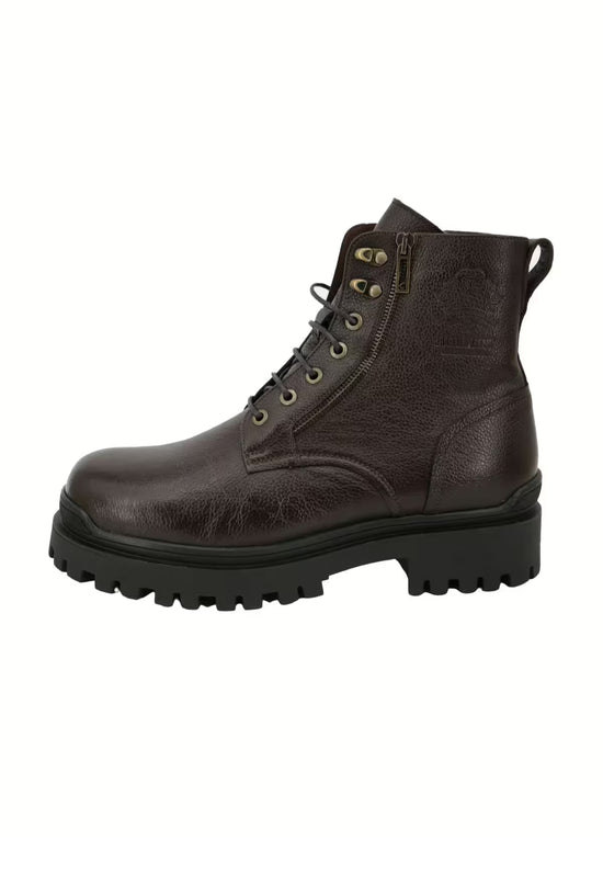 Męskie buty z owczej skóry Model 0208 brązowe