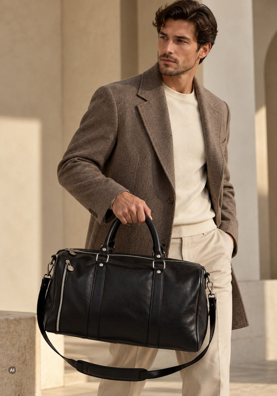 Herren Handtasche Schwarz