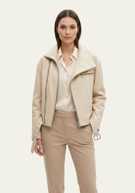 Lederjacke im Biker Stil