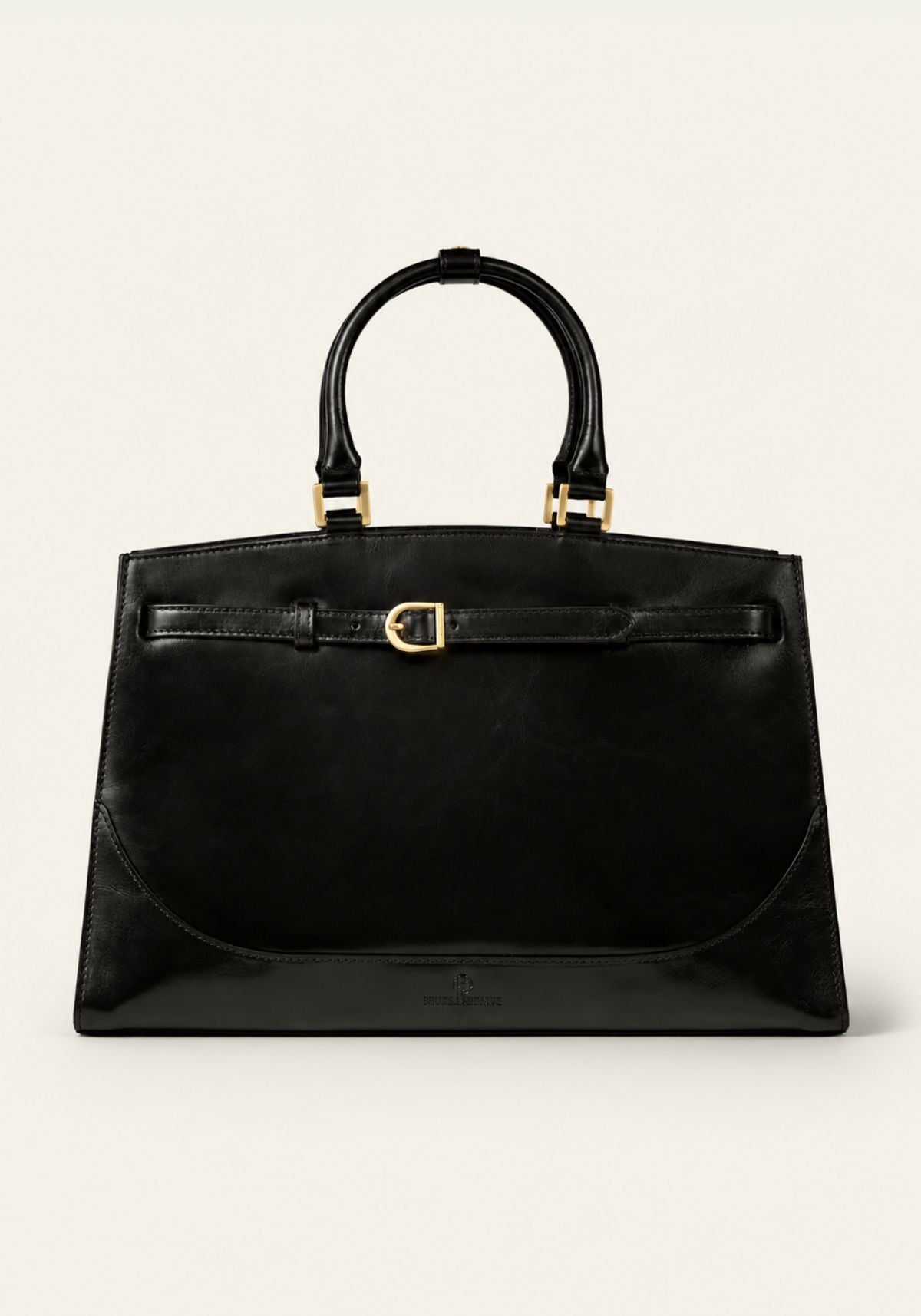 Elegante Leder Hobo Tasche - Noravia Schwarz