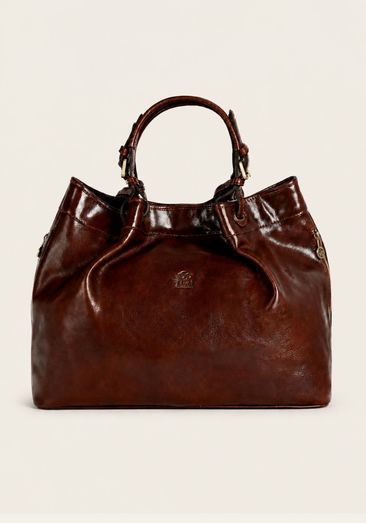 Luxus Tragetasche Handtasche aus Leder – Die Ikone Braun
