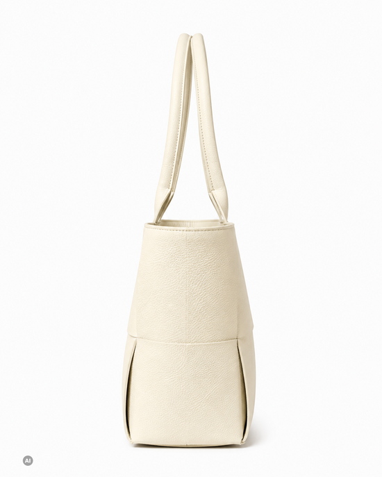 BELLA CLASSICA – Leder-Shopper Beige | Hergestellt in Italien