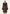 Damen-Shearling-Lammfellmantel Braun mit Fuchsfellbesatz und Kapuze