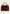 Braune Leder-Handtasche in Frontansicht mit doppeltem Henkel und glänzender Oberfläche.