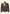 Herren-Lammfell-Fliegerjacke Dunkelbraun mit Gürtel