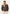Herren-Lammfell-Fliegerjacke Dunkelbraun mit Gürtel