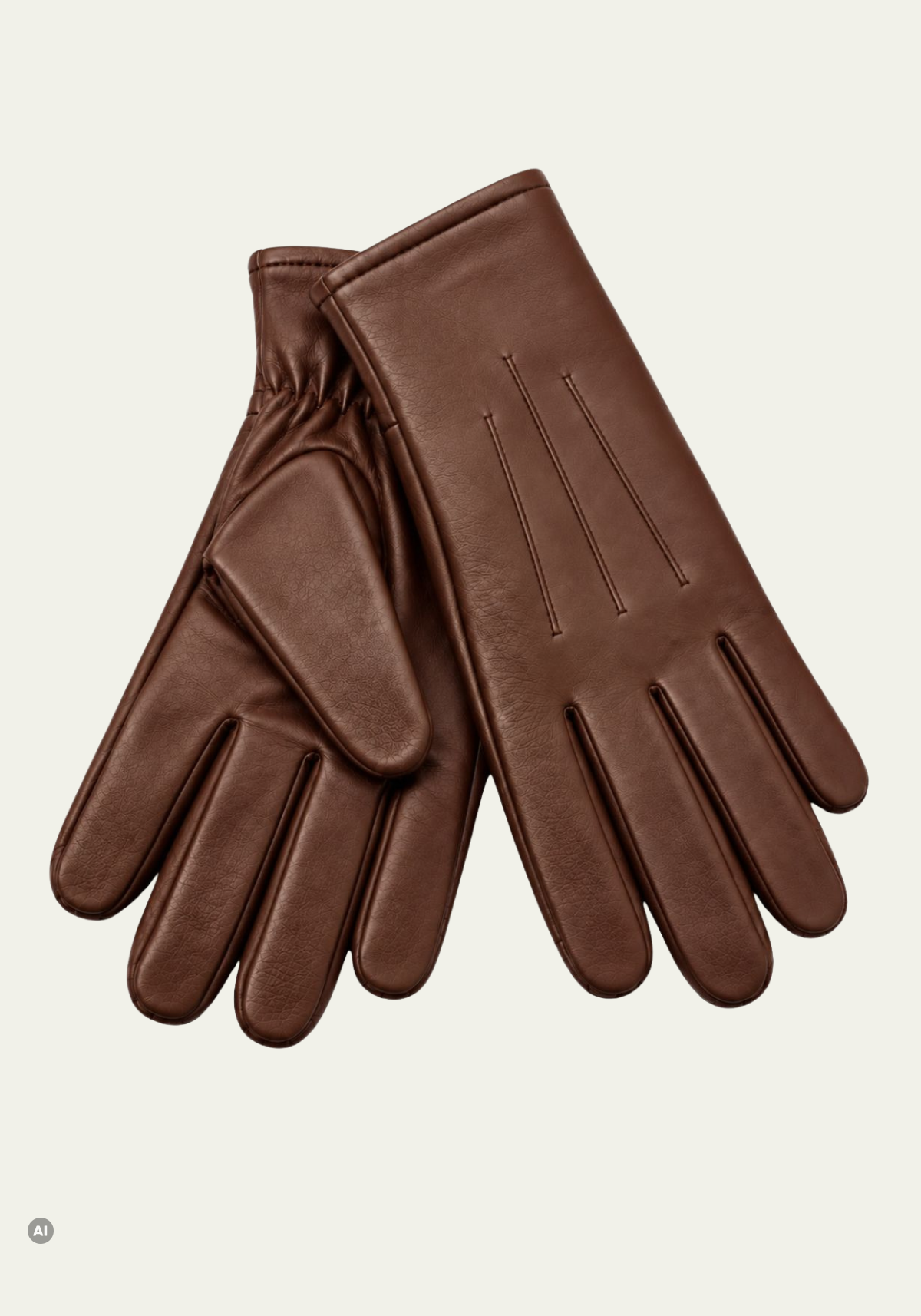 Herren-Lederhandschuhe C08 Tobacco aus Lamm-Nappaleder mit Kaschmirfutter