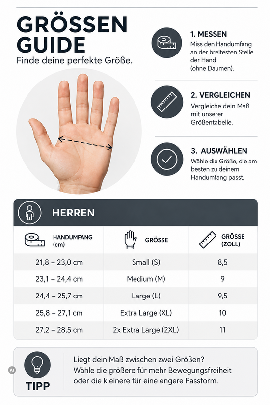 Herren-Velourslederhandschuhe S09 Braun mit Fleecefutter und Strickbündchen