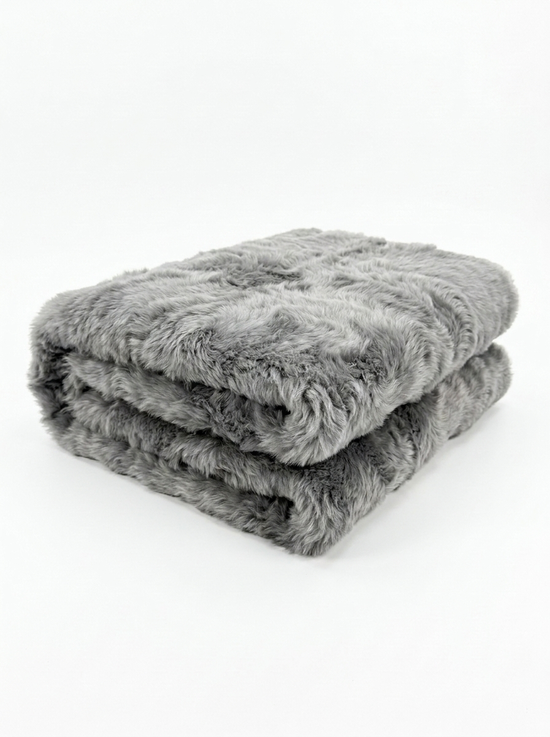 Lammfelldecke Toscana 185 x 150 cm Modell 2562 Grau