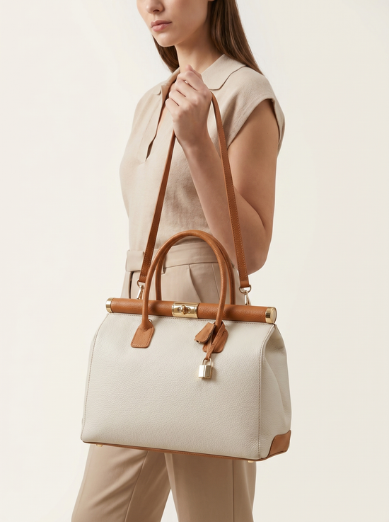 Luxus Leder Handtasche Damen – Business Bag & Schultertasche