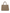 Elegante Echtleder-Handtasche Taupe mit Schulterriemen