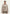 Damen Curly Lammfelljacke in Creme-Beige, vorne getragen an einem Model.
