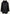 Schwarze Lammfelljacke mit Curly-Kragen, Frontansicht freigestellt mit Reißverschluss und Taschen.