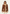 Lammfelljacke Ola Cognac getragen von Frau, Frontansicht mit sichtbarem Kragen und Taschen