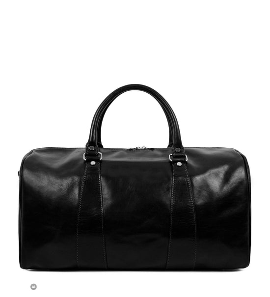Ledertasche - Weise Kinder: Schwarz