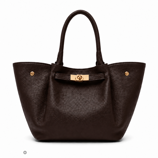 Ledertasche Yara Chocolat - Italienische Herstellung
