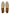 Beige Herren-Loafer aus Leder in der Draufsicht mit sichtbaren Innensohlen.